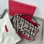 Valentino Garavani V Logo Locò Calf 27 x 13 x 6 Premium - Image 9