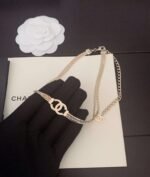ch*nel double-layer cc necklace