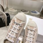 DIOR embroidered flat sneakers premium version - Image 4