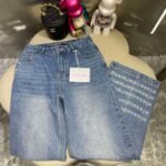 Alexander Wang 25FW Autumn/Winter New Arrival: Letter Rhinestone Wide-Leg Jeans - Image 10