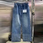 Alexander Wang 25FW Autumn/Winter New Arrival: Letter Rhinestone Wide-Leg Jeans - Image 6