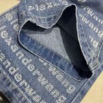 Alexander Wang 25FW Autumn/Winter New Arrival: Letter Rhinestone Wide-Leg Jeans - Image 3