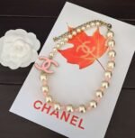 ch*nel pink cc pearl necklace - Image 5