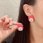 Chanel bow double C stud earrings - Image 8