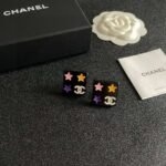 Chanel square star double C stud earrings - Image 4