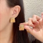 Saint Laurent classic letter stud earrings - Image 8