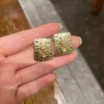 Saint Laurent classic letter stud earrings - Image 7