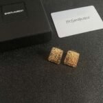 Saint Laurent classic letter stud earrings - Image 3
