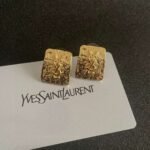 Saint Laurent classic letter stud earrings - Image 2