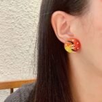 Chanel colorful double C stud earrings - Image 11