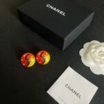 Chanel colorful double C stud earrings - Image 10