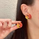 Chanel colorful double C stud earrings - Image 9