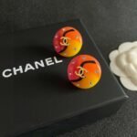 Chanel colorful double C stud earrings - Image 6