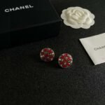 Chanel colorful double C stud earrings - Image 2