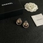 Chanel double C stud earrings - Image 5