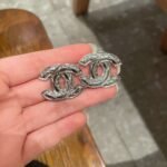 Chanel classic double c stud earrings - Image 8