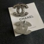 Chanel classic double c stud earrings - Image 4
