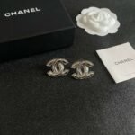 Chanel classic double c stud earrings - Image 2