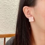 Chanel square double C stud earrings - Image 9