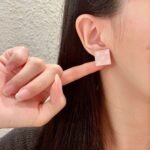 Chanel square double C stud earrings - Image 7