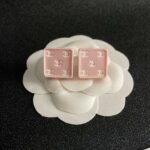 Chanel square double C stud earrings - Image 2