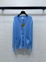 Burberry Fall/Winter Newest Collection Double Pocket V-Neck Knit Long-Sleeve Cardigan - Image 4