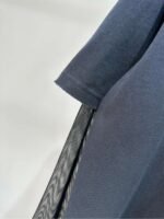 Acne Studios Series of faux two-piece long-sleeved T-shirts, dark gray base with red glitter embroidery. - Image 5