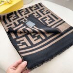 FENDI classic cashmere scarf size 42x180cm - Image 7