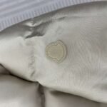 Moncler Fall/Winter New Arrivals New BONNELLES satin fabric women’s short down jacket Color: Champagne gold - Image 10