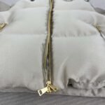 Moncler Fall/Winter New Arrivals New BONNELLES satin fabric women’s short down jacket Color: Champagne gold - Image 7