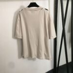 Balenciaga distressed-style T-shirt with eye chart letter print and loose fit. - Image 4