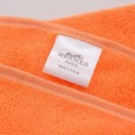 Hermès coral fleece bath towel set size: bath towel 70×140CM hand towel: 35×75CM - Image 3