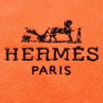 Hermès coral fleece bath towel set size: bath towel 70×140CM hand towel: 35×75CM - Image 4