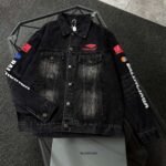 Balenciaga 2025 high-end denim jackets are made of 480g high-quality fabric