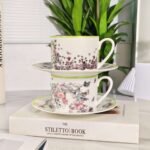 Dior [Butterfly Series] – Double Cup and Saucer Coffee Cup - Image 2