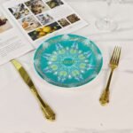 DIOR [Starry Sky Series]-Green 8-inch plate-single plate gift box - Image 4