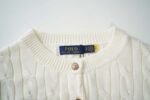 Ralph Lauren 12-color classic small logo embroidered seven-button cable knit cardigan - Image 18