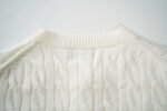Ralph Lauren 12-color classic small logo embroidered seven-button cable knit cardigan - Image 14