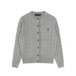 Ralph Lauren 12-color classic small logo embroidered seven-button cable knit cardigan - Image 5