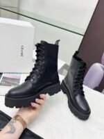 Celine Martin Boots Shoes High Version, Genuine Leather Boots