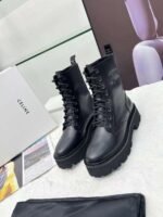 Celine Martin Boots Shoes High Version, Genuine Leather Boots - Image 10