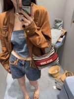 miumiu This is a high-end version of a suede jacket - Image 4