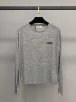 miumiu miumiu long-sleeved T-shirt - Image 9