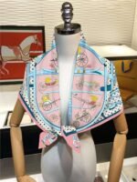 Hermes pink scarf - Image 3