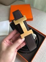 Hermès belt premium version gold buckle width 3.8cm - Image 3