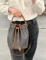 CELINE Celine new monogram CLARA bucket bag - Image 9