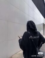 Original Balenciaga hoodie with diamond letters - Image 2