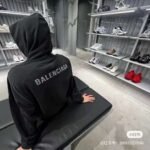 Original Balenciaga hoodie with diamond letters - Image 7