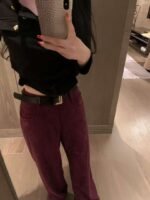 miumiu pants with belt - Image 2