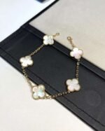 Van Cleef & Arpels Fritillaria 18K four-leaf clover bracelet original - Image 12